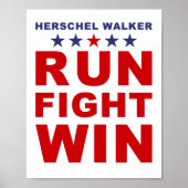 Herschel Walker: Georgia Senate USA Poster (Voorkant)