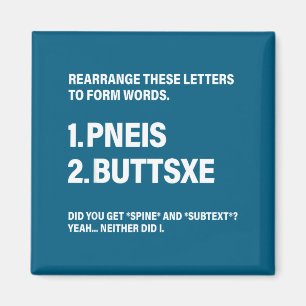 Herschik deze letters om woorden te vormen  magneet