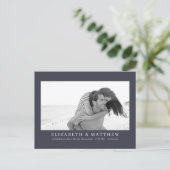 Herschikking van de aankondiging van de bruiloft m briefkaart (Staand voorkant)