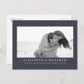 Herschikking van de aankondiging van de bruiloft m briefkaart (Voorkant / Achterkant)