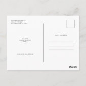 Herschikking van de aankondiging van de bruiloft m briefkaart (Achterkant)