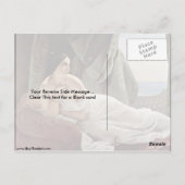 Herschikking van odalisque door Francesco Hayez Briefkaart (Achterkant)