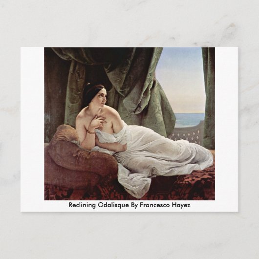 Herschikking van odalisque door Francesco Hayez Briefkaart (Voorkant)