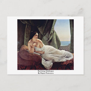 Herschikking van odalisque door Hayez Francesco Briefkaart