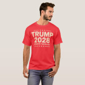 Herschrijf de regels patriottisch, Trump 2028 T-sh T-shirt (Voorkant volledig)