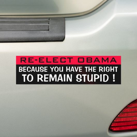 HERSELECTEERDE OBAMA BUMPERSTICKER (Op auto)