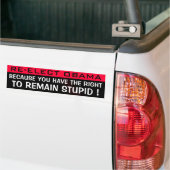 HERSELECTEERDE OBAMA BUMPERSTICKER (Op Truck)