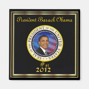 HERSELECTEERDE OBAMA PRESIDENT 2012 MAGNEET