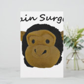 Hersen Chirurg Briefpapier (Staand voorkant)