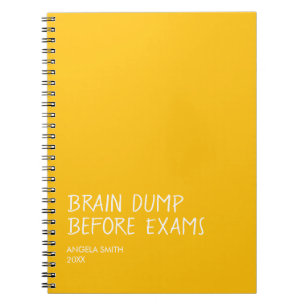 Hersen Dump Voor Examens – Grappig Studenten Notit Notitieboek