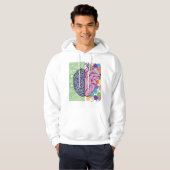 hersen hart balans emotie hoodie (Voorkant volledig)