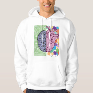 hersen hart balans emotie hoodie