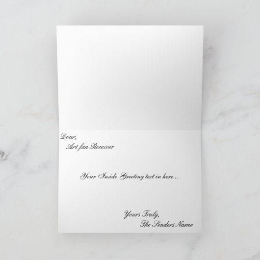 hersen in Arcadia (et in Arcadia Ego), Kaart (Binnen)