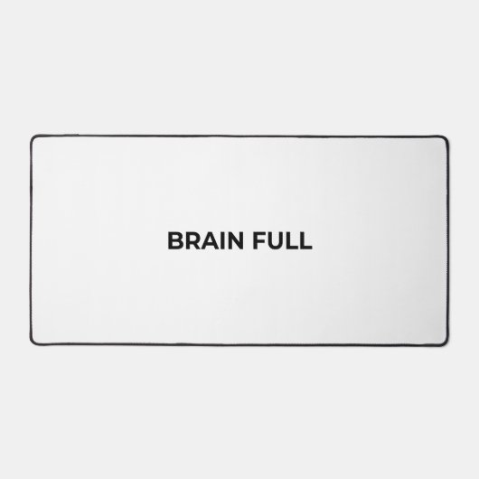 Hersen Volledig Grote Minimalistische Typografisch Bureaumat (Voorkant)