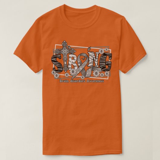 Hersenaandoeningen Bewustzijn dwarslint Sterke hoo T-shirt (Design voorkant)