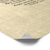 Hersenanatomie nr. 2 met Cream Achtergrond Poster (Hoek)