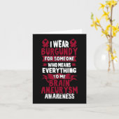 Hersenaneurysma Awareness - Bourgogne Lint Kaart (Gele Bloem)