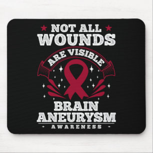 Hersenaneurysma Awareness Gift - Niet alle wonden Muismat