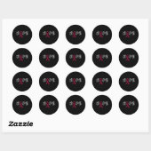 Hersenaneurysma Awareness Hoop Ronde Sticker (Vel)