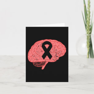 Hersenaneurysma Awareness Maand Lint met Woorden 1 Kaart