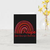 Hersenaneurysma bewustzijn hoop regenboog  kaart (Gele Bloem)