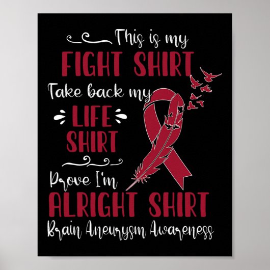 Hersenaneurysma Bewustzijn Mijn Strijd Poster (Voorkant)