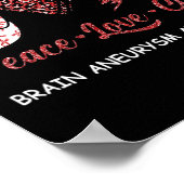 Hersenaneurysma Bewustzijn Vrede Liefde Kuur Luipa Poster (Hoek)