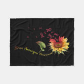Hersenaneurysma bewustzijn zonnebloem Shirt Fleece Deken (Voorkant (Horizontaal))