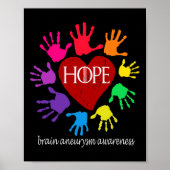 Hersenaneurysma krijger1 poster (Voorkant)