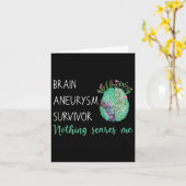 Hersenaneurysma Overlevende Niets maakt me bang Kaart (Gele Bloem)