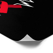 Hersenaneurysma ribbon-aneurysma bewustzijn poster (Hoek)