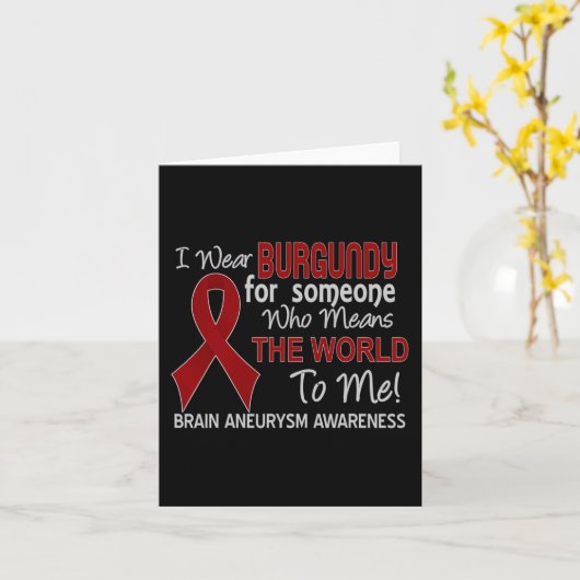 Hersenaneurysma Survivor Awareness Gift Kaart (Gele Bloem)