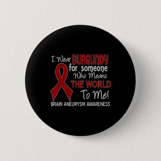 Hersenaneurysma Survivor Awareness Gift Ronde Button 5,7 Cm (Voorkant)