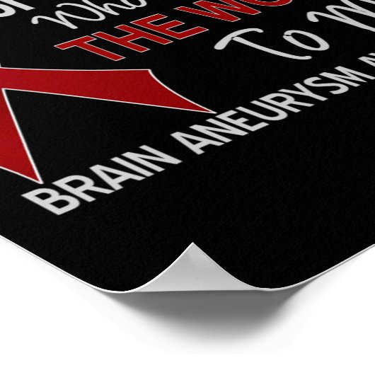 Hersenaneurysma Unbreakable Black Women Awareness Poster (Hoek)