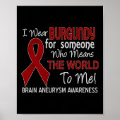 Hersenaneurysma Unbreakable Black Women Awareness Poster (Voorkant)