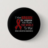 Hersenaneurysma Unbreakable Black Women Awareness Ronde Button 5,7 Cm (Voorkant)