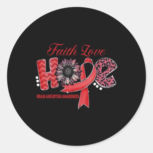 Hersenaneurysma wordt niet geleverd met een handle ronde sticker (Voorkant)