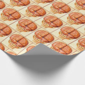 Hersenbasis en hersenvliezen lithografie cadeaupapier (Hoek)