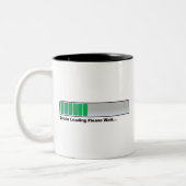 Hersenbelasting alsjeblieft... tweekleurige koffiemok (Links)