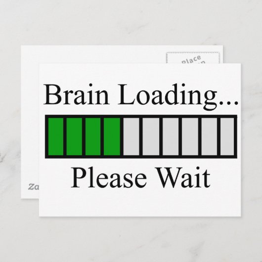 Hersenbelastingstang Briefkaart (Voorkant / Achterkant)