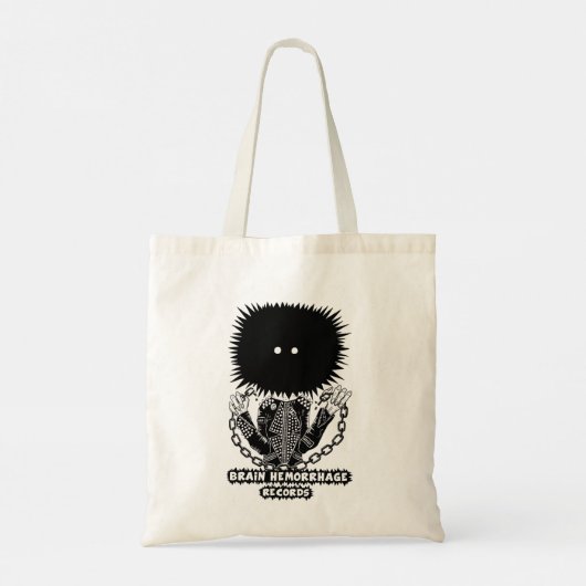 Hersenbloeding records 2025 logo tote bag (Achterkant)