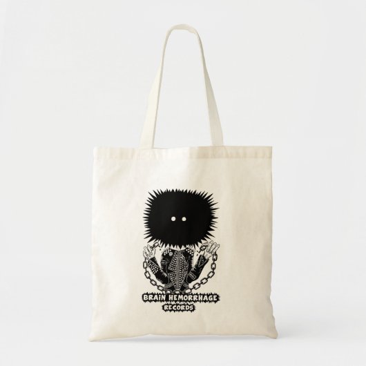 Hersenbloeding records 2025 logo tote bag (Voorkant)
