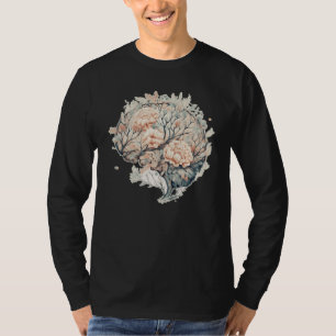 Hersenbloem Neuro Wetenschap Bloem Neurologe Geest T-shirt