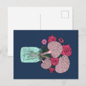 Hersenbloemboeket Briefkaart (Voorkant / Achterkant)