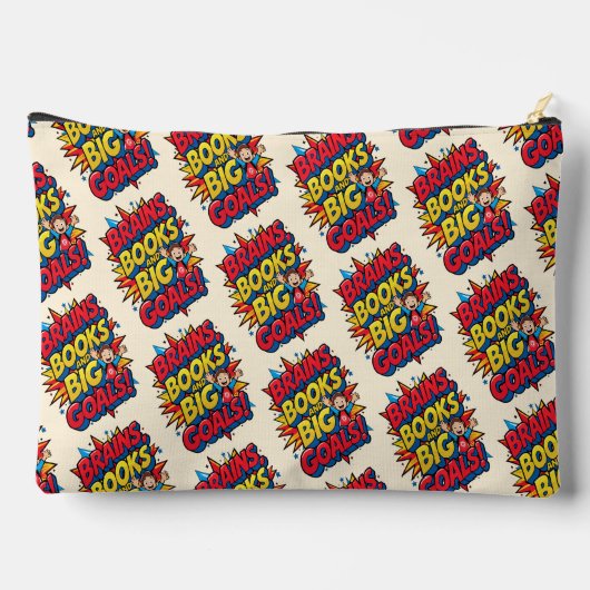 Hersenboeken en grote doelen - Leuke Back-to-Schoo Etui (Achterkant)