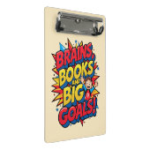 Hersenboeken en grote doelen - Leuke Back-to-Schoo Mini Klembord (Schuin)