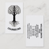 Hersenboom met wortels visitekaartje (Voorkant / Achterkant)