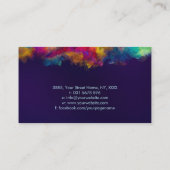 Hersenboom van het leven - Kleurrijk Bladerwerk Visitekaartje (Achterkant)