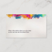 Hersenboom van het leven - Kleurrijk Bladerwerk Visitekaartje (Achterkant)