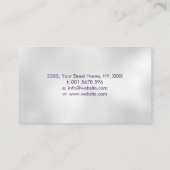 Hersenboom van het leven - Parel, Kleurrijke blade Visitekaartje (Achterkant)